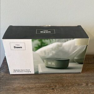 BRAND new open box | i-box | Dawn Bedside Alarm Clock | Wireless Charging
